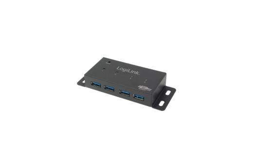 Logilink USB 3.0 HUB 4-port, metal, incl. power supply