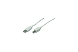 Logilink USB Kabel A -> B St/St 1.80m grau