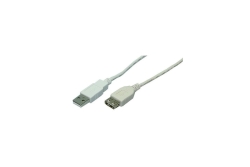 Logilink USB Kabel A -> A St/Bu 3.00m grau