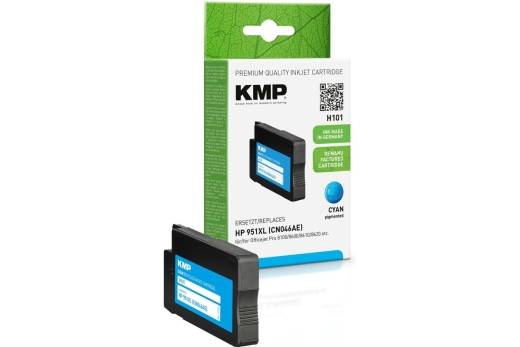 KMP Patrone HP CN046AE NR. 951XL cyan 1500 S. H101 refilled