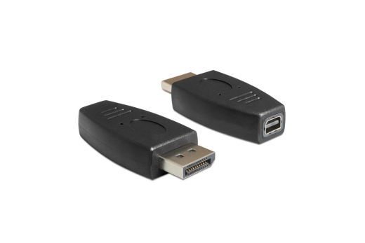 DELOCK Displayport Adapter DP -> mini DP St/Bu schwarz