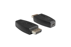 DELOCK Displayport Adapter DP -> mini DP St/Bu schwarz