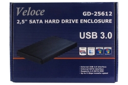 Inter-Tech Geh 6.3cm (2,5) Veloce GD-25612 USB 3.0