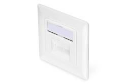 DIGITUS Anschlussdose Cat6a 2xRJ45 geschirmt Unterputz...