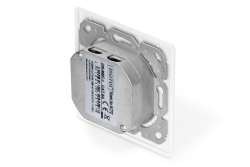 DIGITUS Anschlussdose Cat6a 2xRJ45 geschirmt Unterputz weiß