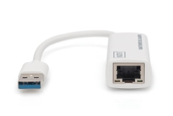 DIGITUS Adapter USB3.0 -> RJ45 Gigabit Ethernet weiß
