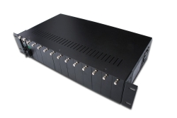 DIGITUS Medienkonverter Chassis 2HE 14-Slots schwarz