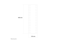 Neomounts Maus/Tastatur/LCD-Anschlussplatte sil.