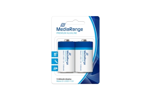 MediaRange Batterie Premium Mono D/LR20 1,5V 2Stk.