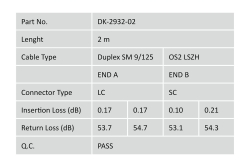 DIGITUS LWL Patchkabel LC -> SC 2.00m Singlemode...