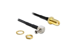 DELOCK HF Kabel SMA -> TS-9 90° Bu/St 0.17m