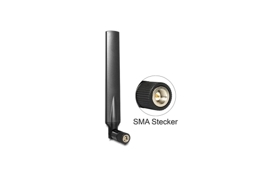 DELOCK LTE-Antenne SMA 1,0-4,0dBi Kippgelenk GSM/UMTS