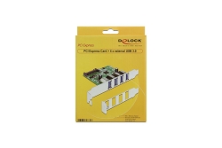 DELOCK PCI Expr Card 4x USB3.0 ext +LowProfile