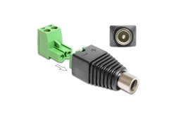 DELOCK Adapter Terminalblock 2Pin -> DC 2,5 x 5,5mm Bu...
