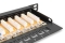DIGITUS Patchpanel 0,5HE 24-Port Cat6 ungeschirmt schwarz