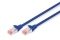 DIGITUS Patchkabel Cat6 S/FTP 2xRJ45 1.0m blau Hebelschutz Polybeutel