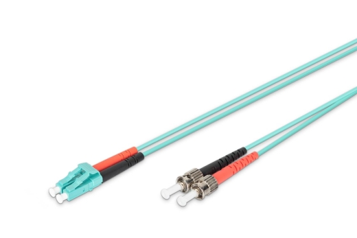 DIGITUS LWL Patchkabel LC -> ST 1.00m Multimode Duplex OM3