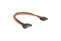 DELOCK Stromkabel SATA 15Pin -> SATA 15Pin St/Bu 0.30m
