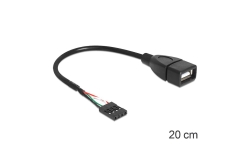 DELOCK USB Kabel Pinheader 4Pin -> A Bu/Bu 0.20m