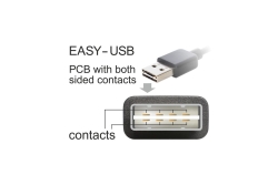 DELOCK USB Kabel A -> Mini-B St/St 3.00m sw Easy USB