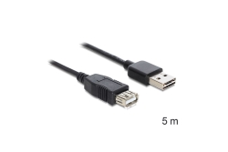 DELOCK USB Verl. A -> A St/Bu 5.00m sw Easy USB