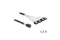 DELOCK SAS Kabel Mini SAS HD -> 4x Sata 7Pin St/St 0.50m