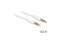 DELOCK Klinkekabel 3,5mm -> 3,5mm St/St 0.50m 4Pin weiß