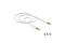 DELOCK Klinkekabel 3,5mm -> 3,5mm St/St 0.50m 4Pin weiß