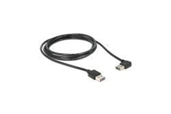 DELOCK USB Kabel A -> A St/St 5.00m 90°gew. sw Easy USB