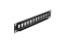 DELOCK Patchpanel 1HE 12 Keystone Ports schwarz
