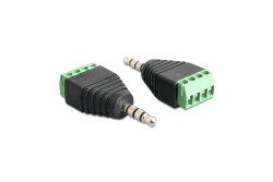 DELOCK Adapter Terminalblock 4Pin -> 3,5mm Klinke Stecker