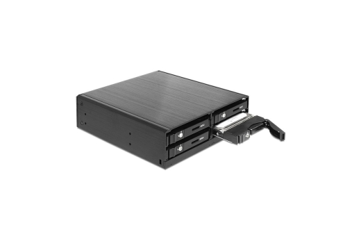DELOCK Wechselrahmen 4x 2,5 SATA HDD in 5,25 Schacht