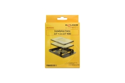 DELOCK Einbausatz 3,5 für 2x 2,5 HDDs Metall schwarz