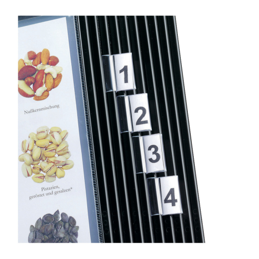 Erweiterungssatz für Sichttafel - 10 Aufsteckreiter 25 mm,