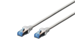 DIGITUS Patchkabel Cat5e SF/UTP Ste. RJ45 15,00m grau...
