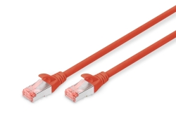 DIGITUS Patchkabel Cat6 S/FTP 2xRJ45 3.0m rot Hebelschutz...