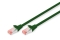 DIGITUS Patchkabel Cat6 S/FTP 2xRJ45 3.0m grün Hebelschutz