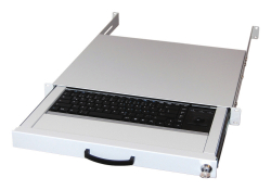 Equip 19 Tastaturschubl. US-Layout+Trackball 1.80m RAL7035