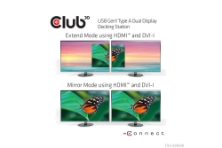 Club3D Dockingstation USB3 ->4xUSB2/2xUSB3/HDMI/DVI black retail