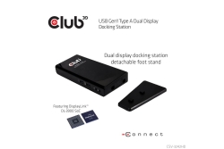Club3D Dockingstation USB3 ->4xUSB2/2xUSB3/HDMI/DVI black retail