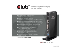 Club3D Dockingstation USB3 ->4xUSB2/2xUSB3/HDMI/DVI black retail
