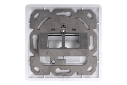 DIGITUS Leerdose für Keystone Module 2xRJ45 Rahmen 80x80