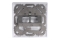DIGITUS Leerdose für Keystone Module 2xRJ45 Rahmen 80x80