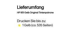 HP 951 Gelb Tintenpatrone 8ml