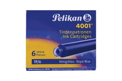 Pelikan Tintenpatrone 4001 TP/6 Königsblau 2x...