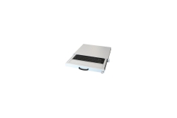 aixcase 19 Rack 1U Tastatur US Touchpad USB lichtgrau
