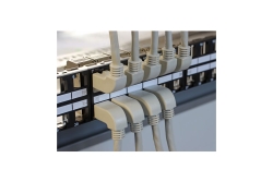 DELOCK Patchkabel gewinkelt RJ45 S/FTP Cat5e 0.50m grau