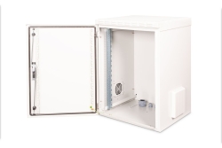 DIGITUS Wandgehäuse Outdoor 16HE 891x600x600mm grau IP55