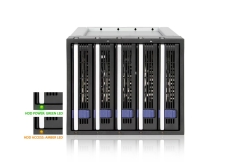 Backplane IcyDock 5x8,9cm SATAI-III in 3x5,25 MB155SP-B sw