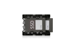 Einbaurahmen IcyDock 2x6,3cm IDE/SATAD in 3,5 HDD/SSD sw